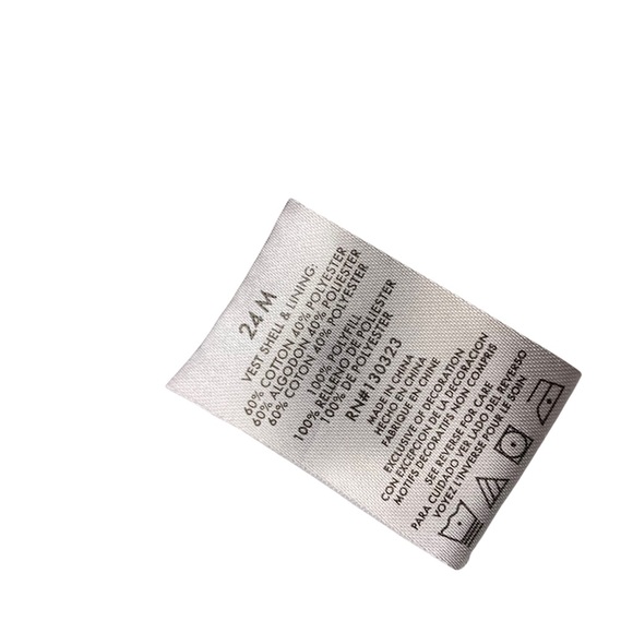 Nicest Calvin Klein grey quilted veste for 2T.  EUC. - Picture 9 of 9